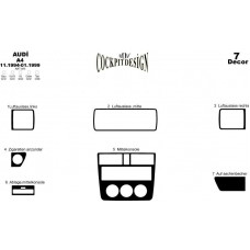  Audi A4 Maun Kaplama 1994-1999 7 Parça
