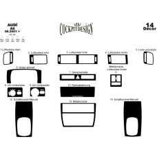 Audi A6 Maun Kaplama 2001-2004 14 Parça