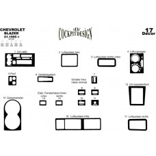 Chevrolet Blazer Maun Kaplama 1995 üzeri 17 Parça