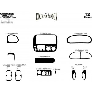 Chrysler Voyager Maun Kaplama 1996-2001 12 Parça