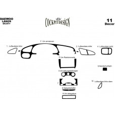 Daewoo Lanos Maun Kaplama 1997 üzeri 11 Parça 
