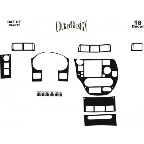Daf CF Maun Kaplama 2011 üzeri 18 Parça