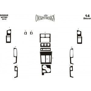 Dodge Nitro Maun Kaplama 2010 üzeri 17 Parça