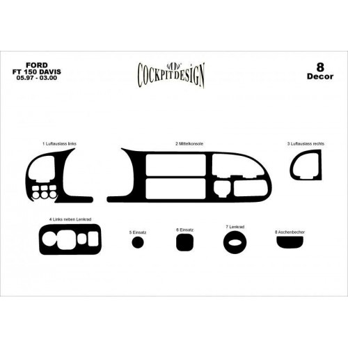 Ford Transit Maun Kaplama 1997-2000 arası 8 Parça