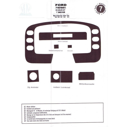 Ford Transit Maun Kaplama 1995-1997 arası