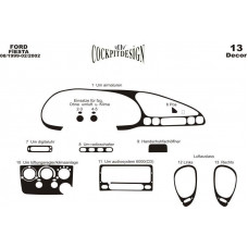 Ford Fiesta Maun Kaplama 1999-2002 arası 13 Parça