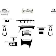 Ford Escord Maun Kaplama 1995-2000 arası 12 Parça