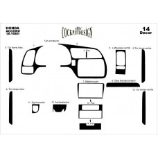 Honda Accord Japon Maun Kaplama 1998-2002 arası 14 Parça