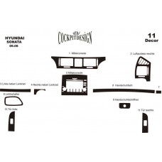 Hyundai Sonata Maun Kaplama 2006-2008 arası 11 Parça