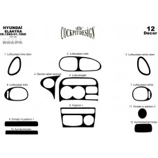 Hyundai Elantra Maun Kaplama 1995-1999 arası 12 Parça