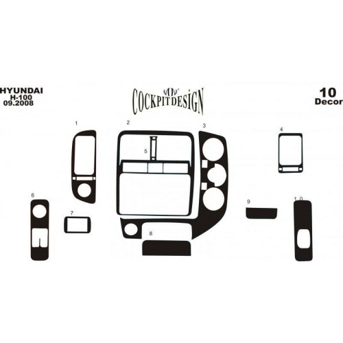 Hyundai H 100 Maun Kaplama 2004 üzeri 10 Parça 