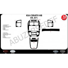 Kia Cerato HB Maun Kaplama 2007 üzeri 10 Parça