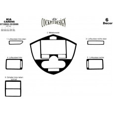 Kia Carens Maun Kaplama 2002-2006 arası 6 Parça