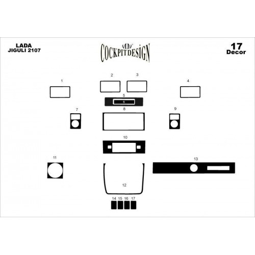 Lada Jiguli 2107 Maun Kaplama 17 Parça