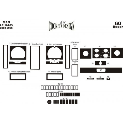  MAN » Man LE Maun Kaplama 2002-2006 60 Parça