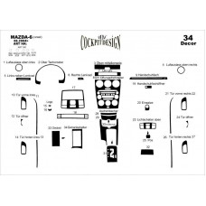 Mazda 6 Maun Kaplama 2004-2007 arası 34 Parça 