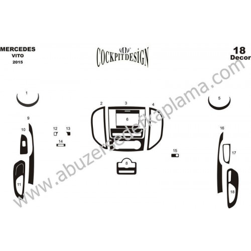 Mercedes Vito Maun Kaplama 2015 model 18 parça