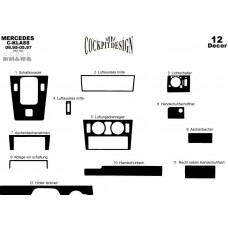 Mercedes C Serisi Maun Kaplama 1995-1997 arası 12 Parça