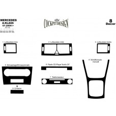 Mercedes A/B Serisi Maun Kaplama 2004 üzeri 8 Parça