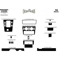 Mercedes C Serisi Maun Kaplama 1993-1995 arası 16 Parça