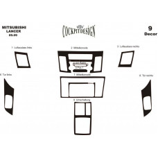 Mitsubishi Lancer Maun Kaplama 2010 üzeri 9 Parça 