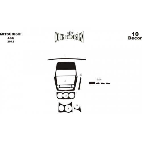Mitsubishi Asx Maun Kaplama 2012 10 Parça 