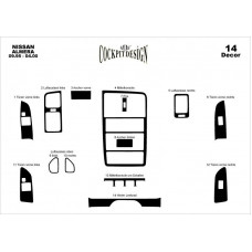 Nissan Almera Maun Kaplama 1995-1999 arası 14 Parça