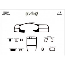 Nissan Sunny Maun Kaplama 1991-1995 arası 12 Parça