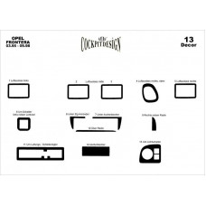 Opel Frontera Maun Kaplama 1995-1998 arası 13 Parça