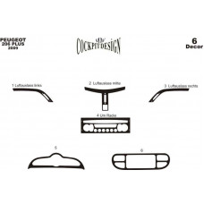 Peugeot 206 Plus Maun Kaplama 2009 6 Parça 