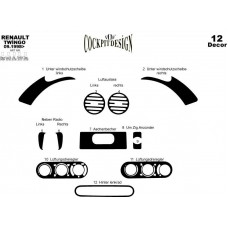 Renault Twingo Maun Kaplama 1998-2004 üzeri 12 Parça