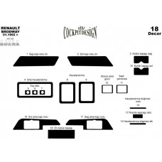 Renault Brodway Maun Kaplama 1992-1999 arası 18 Parça