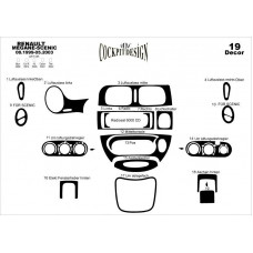 Renault Megane Scenic Maun Kaplama 1999-2003 arası 19 Parça