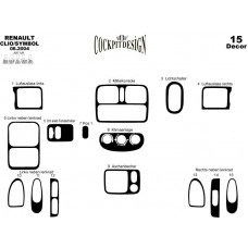 Renault Clio Symbol Maun Kaplama 2004-2008 arası 15 Parça