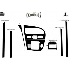 Seat Leon Maun Kaplama 2005 - 2010 Arası 8 Parça