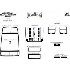 Volkswagen Sharan Maun Kaplama 2000-2009 24 Parça ...