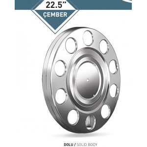 22,5'' ÇEMBER MODEL METAL NİKEL JANT KAPAĞI DOLU GÖVDE