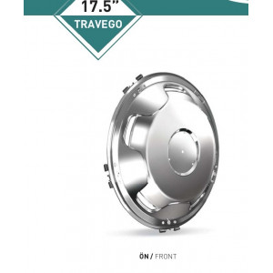 17,5'' TRAVEGO MODEL METAL PASLANMAZ JANT KAPAĞI ÖN 8-ADET