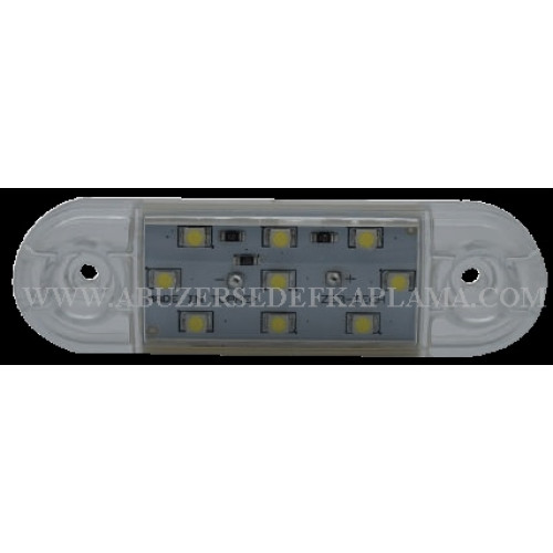 Dekoratif 9 Ledli oval led lamba