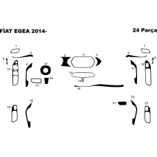 Fiat Egea Maun Kaplama 2014-2020- 24 Parça