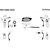 Fiat Egea Maun Kaplama 2020- 23 Parça