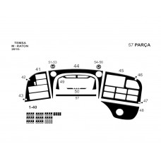 Mitsubishi Temsa Maratoon 2015- Konsol-Torpido Kaplama 57 Parça
