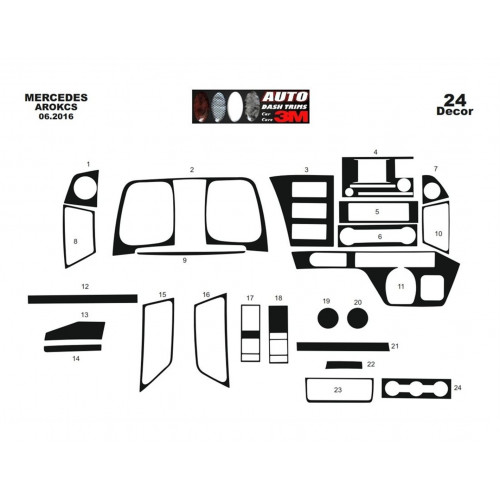 Mercedes Actros Antos 09.2016 3M Maun Kaplama 24 Parça