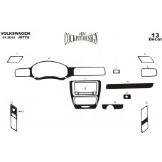 Volkswagen Jetta Maun Kaplama 2013 üzeri 13 Parça